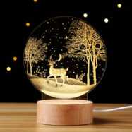 创意月球夜灯3d月亮灯蒲公英床头灯装饰台灯人气情人节圣诞节礼物