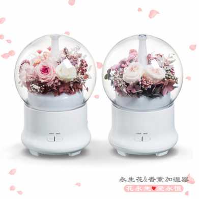 新品创意永生花香薰机加湿器节庆生日实物礼物企业礼品