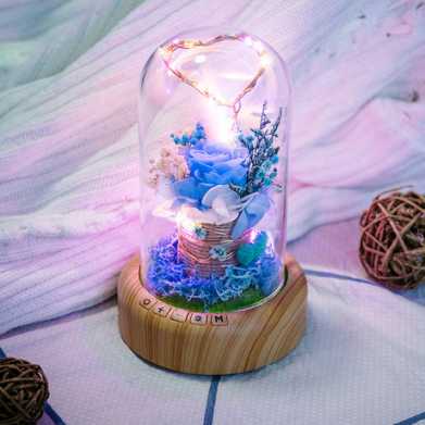 新品许愿流光瓶蓝牙音响氛围灯圣诞节礼物创意LED小夜灯