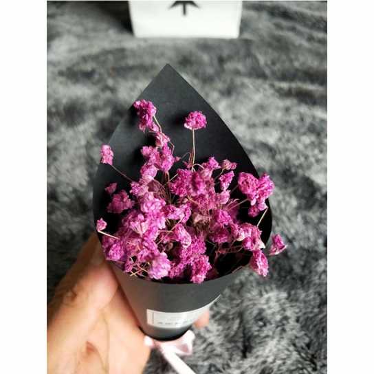 小清新满天星手工干花情人草礼物圣诞节节日礼物小花束礼盒配套