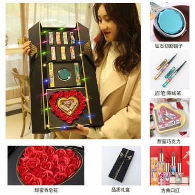 香皂花礼盒巧克力圣诞节礼物新品创意新奇实用情人节礼物
