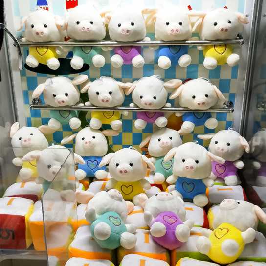 7寸八寸精品布偶娃娃机小娃娃婚庆礼物玩偶夹娃娃机公仔毛绒玩具