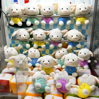 7寸八寸精品布偶娃娃机小娃娃婚庆礼物玩偶夹娃娃机公仔毛绒玩具