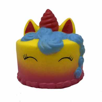 squishy 慢回弹蛋糕 仿真玫瑰花独角兽蛋糕 pu慢回弹捏捏乐面包