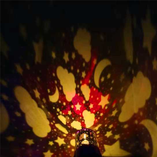 T  星空伊人LED投影仪七彩小夜灯安睡灯创意礼品新奇热卖