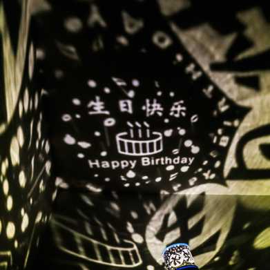 T  星空伊人LED投影仪七彩小夜灯安睡灯创意礼品新奇热卖