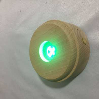 蓝牙木质音乐盒水晶球热销创意生日礼品3d小夜灯摆件