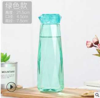 韩版创意礼品水杯钻石杯网红玻璃水杯子清新ins透明钻石玻璃杯