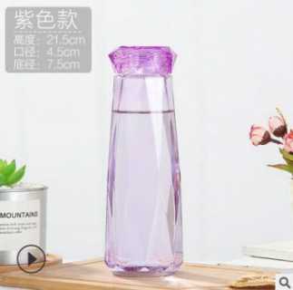 韩版创意礼品水杯钻石杯网红玻璃水杯子清新ins透明钻石玻璃杯