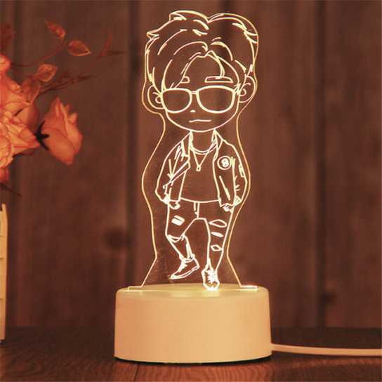 爆款 创意礼品3d小夜灯 led卧室装饰插电小台灯 生日礼物
