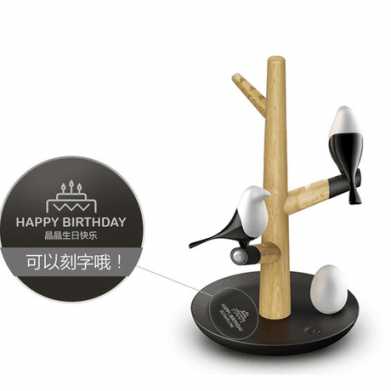 实木LED小夜灯USB智能电池卧室床头灯迷你硅胶礼物磁吸人体光感应