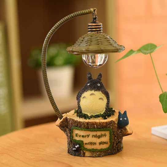 日式杂货森林精灵猫小夜灯卧室摆件树脂工艺品学生生日礼物