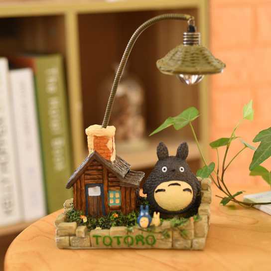 日式杂货森林精灵猫小夜灯卧室摆件树脂工艺品学生生日礼物