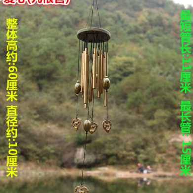 实木风铃 金属多管防锈风铃 挂饰生日礼物