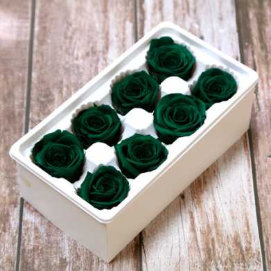 永生花玫瑰花头DIY花材B级4-5厘米8朵/盒情人节生日礼物制作材料