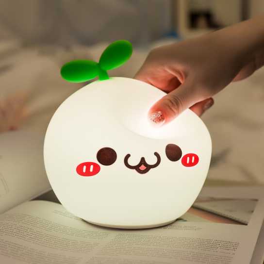 情人节礼物硅胶拍拍灯 七彩卡通氛围灯led卧室伴睡小夜灯创意礼品
