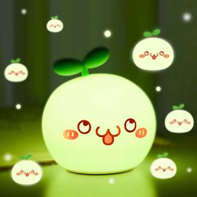 情人节礼物硅胶拍拍灯 七彩卡通氛围灯led卧室伴睡小夜灯创意礼品