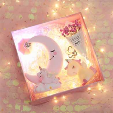 少女心走心生日礼物女生独角兽星星灯礼盒炫彩送女孩闺蜜朋友情侣