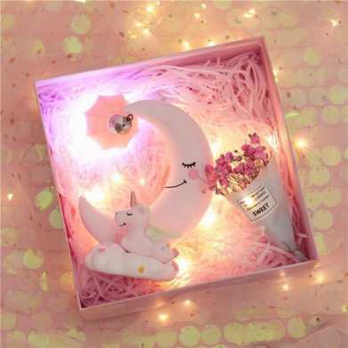 少女心走心生日礼物女生独角兽星星灯礼盒炫彩送女孩闺蜜朋友情侣