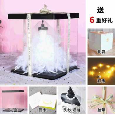 生日礼物创意抖音爆款送女生闺蜜礼品婚纱模型