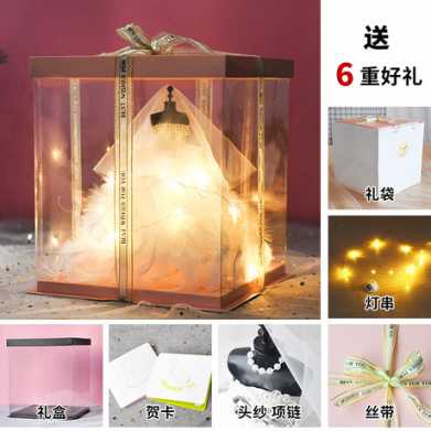 生日礼物创意抖音爆款送女生闺蜜礼品婚纱模型