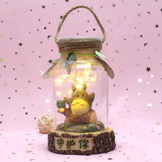树脂摆件生日礼物送女生男生情侣浪漫摆件星星灯树脂led灯热卖