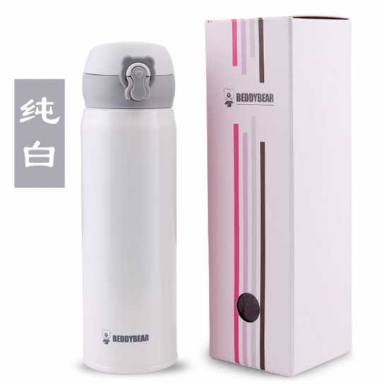 韩国杯具熊不锈钢成人保温杯情侣杯子焖烧杯创意商务水杯礼品