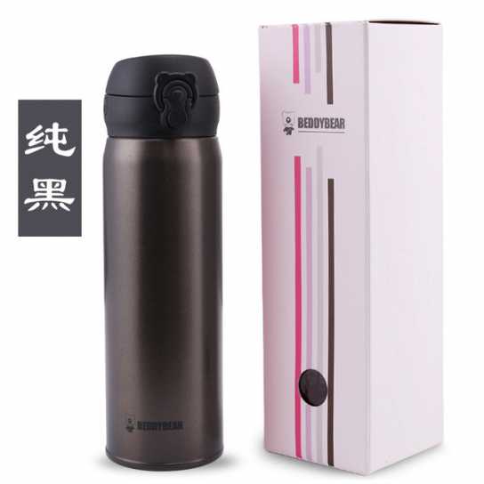 韩国杯具熊不锈钢成人保温杯情侣杯子焖烧杯创意商务水杯礼品