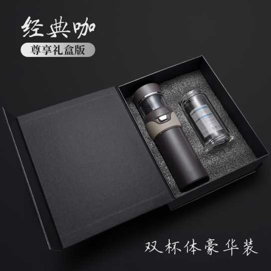礼品男士商务茶水分离泡茶杯304不锈钢保温杯子车载双层玻璃水杯