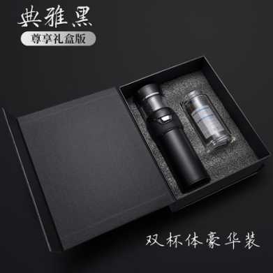礼品男士商务茶水分离泡茶杯304不锈钢保温杯子车载双层玻璃水杯