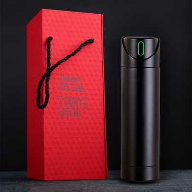 新款智能水杯商务保温杯不锈钢户外车载智能保温杯刻字礼品
