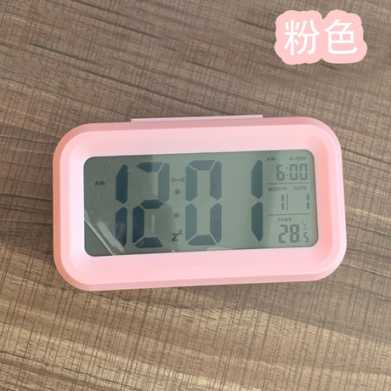 聪明钟温度款懒人贪睡闹钟静音背光电子钟创意数字钟礼品