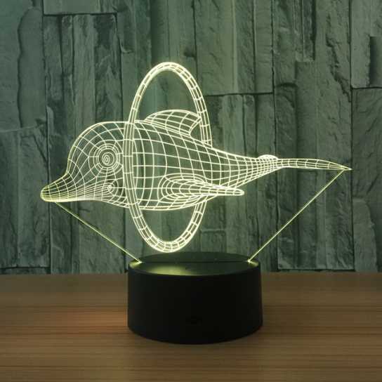 新奇特电子礼品3d小夜灯创意亚克力装饰氛围灯led七彩触摸床头灯