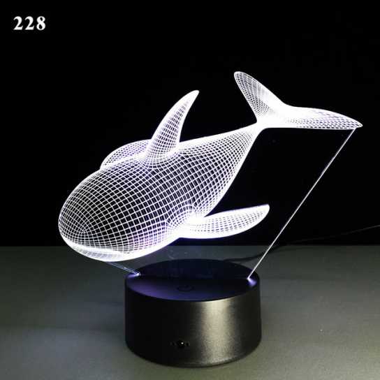 新奇特电子礼品3d小夜灯创意亚克力装饰氛围灯led七彩触摸床头灯