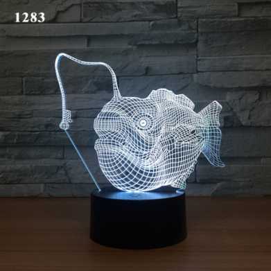新奇特电子礼品3d小夜灯创意亚克力装饰氛围灯led七彩触摸床头灯