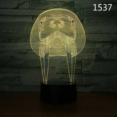 新奇特电子礼品3d小夜灯创意亚克力装饰氛围灯led七彩触摸床头灯