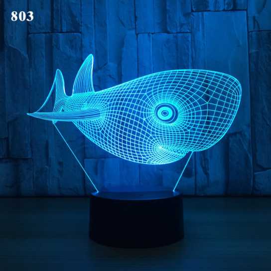 新奇特电子礼品3d小夜灯创意亚克力装饰氛围灯led七彩触摸床头灯