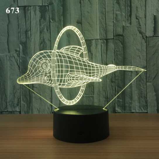 新奇特电子礼品3d小夜灯创意亚克力装饰氛围灯led七彩触摸床头灯