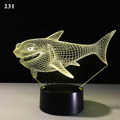 新奇特电子礼品3d小夜灯创意亚克力装饰氛围灯led七彩触摸床头灯