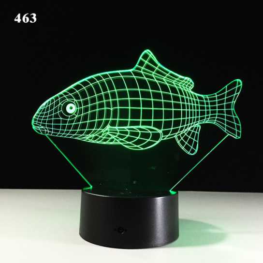 新奇特电子礼品3d小夜灯创意亚克力装饰氛围灯led七彩触摸床头灯