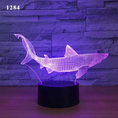 新奇特电子礼品3d小夜灯创意亚克力装饰氛围灯led七彩触摸床头灯