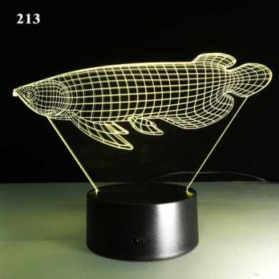 新奇特电子礼品3d小夜灯创意亚克力装饰氛围灯led七彩触摸床头灯