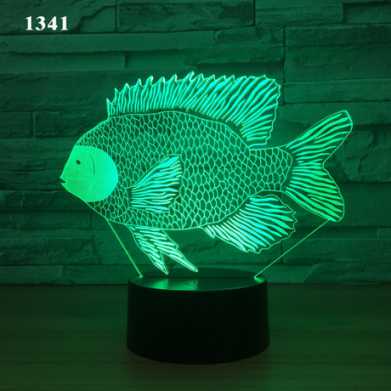 新奇特电子礼品3d小夜灯创意亚克力装饰氛围灯led七彩触摸床头灯