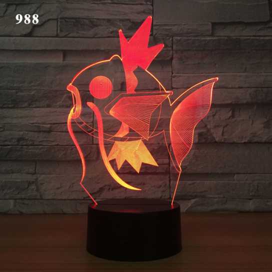 新奇特电子礼品3d小夜灯创意亚克力装饰氛围灯led七彩触摸床头灯