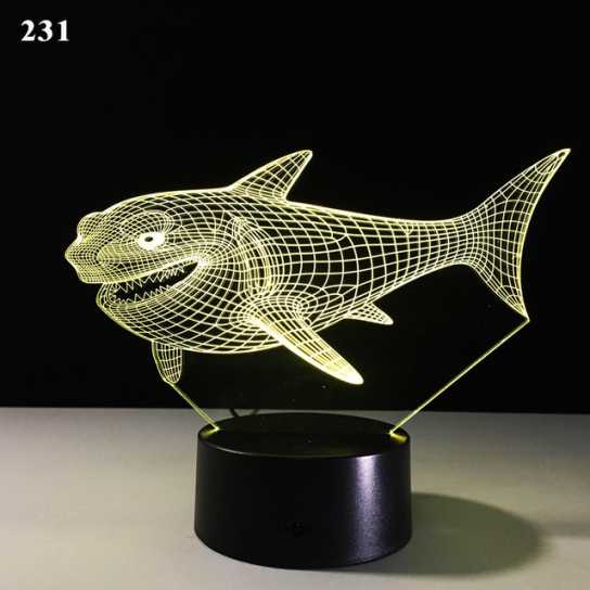 新奇特电子礼品3d小夜灯创意亚克力装饰氛围灯led七彩触摸床头灯