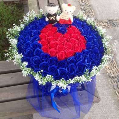 99朵香皂花束创意情人节圣诞节礼物仿真玫瑰肥皂花生日礼品