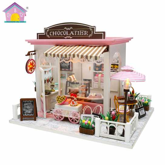 diy小屋创意生日圣诞礼物 拼插玩具模型木制沙盘