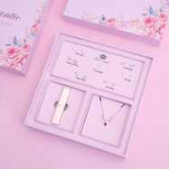 情人节创意礼物一周口红七日耳钉项链套装礼盒送女生生日礼品