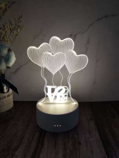 圣诞创意礼品3D立体led小夜灯卡通台灯生日礼物婚庆