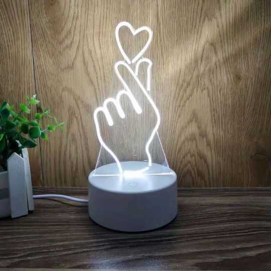 圣诞创意礼品3D立体led小夜灯卡通台灯生日礼物婚庆